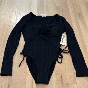 No Boundaries Black Long Sleeve One Piece